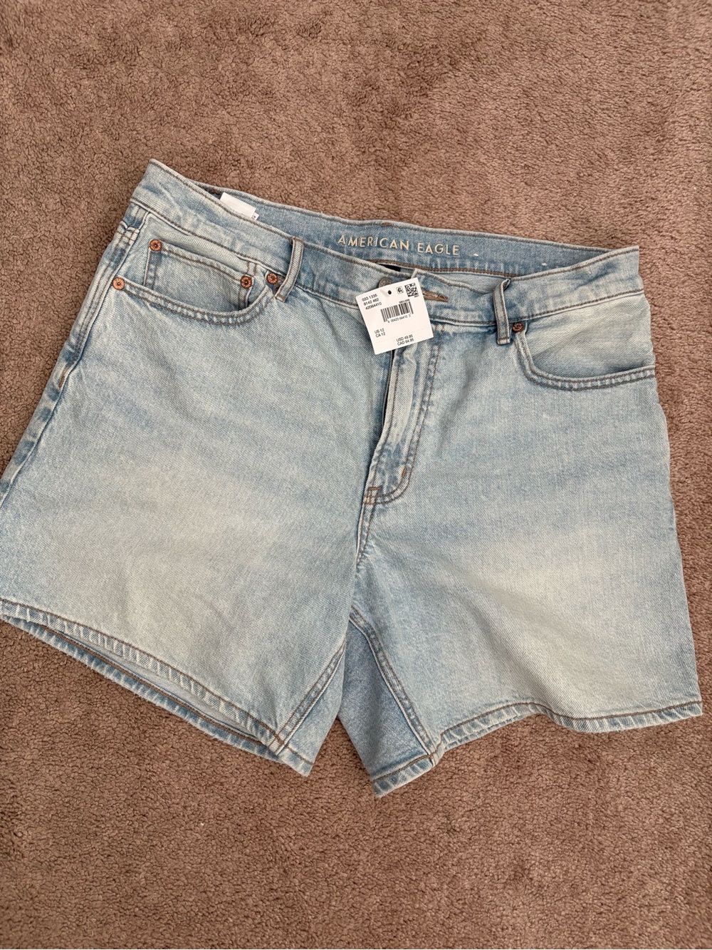 American Eagle Outfitters Pale Blue Denim Cutoff Shorts